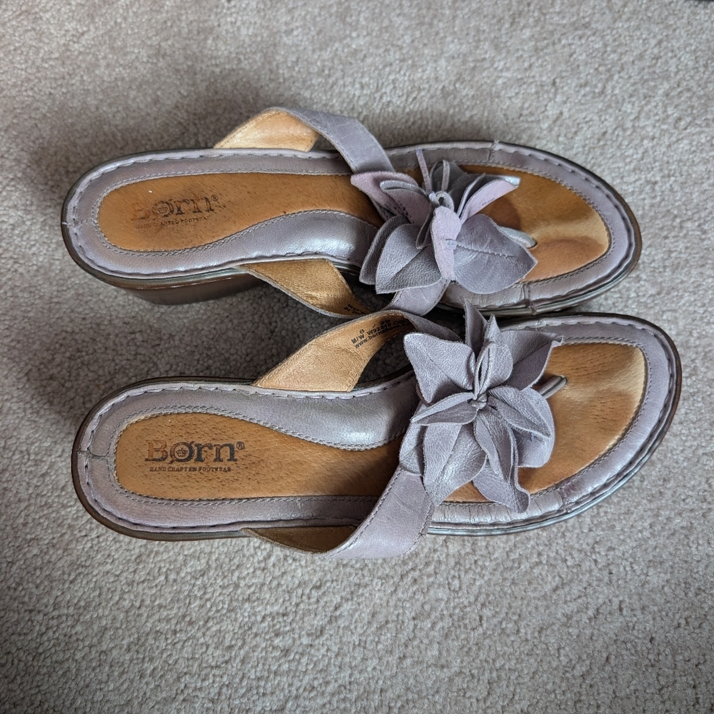 Born Women's Lilac Floral Sandals - Picture 2 of 8